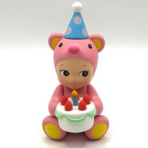 Sonny Angel Authentic BD Cake Hug, Birthday Gift Bear Series Mini Figure - NEW